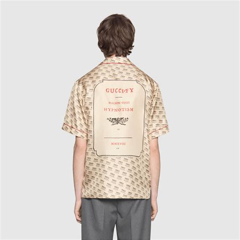 gucci stamp bowling shirt replica|is Gucci shirt genuine.